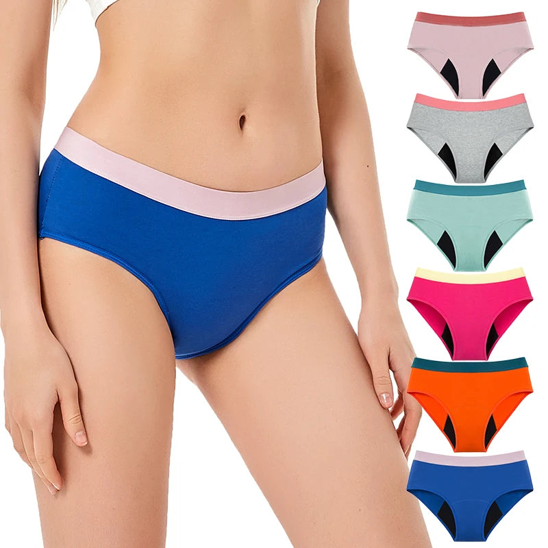 Culotte menstruelle 4 couches anti-fuites coloris macaron MIMICULOTTE